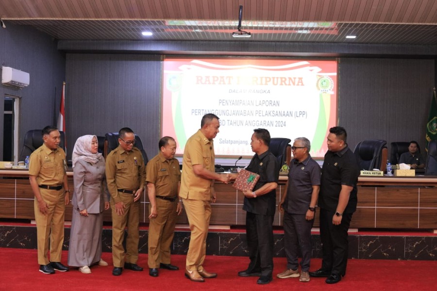DPRD Kepulauan Meranti Terima Ranperda LPP APBD 2024, Fraksi Diminta Siapkan Pandangan Umum