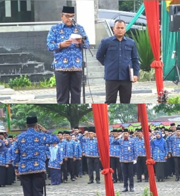Gubernur Riau  Edy Natar Nasution, Pimpin Upacara Hari Bhakti PUPR Ke -78 Tahun 2023 Sigap Membangun Negeri