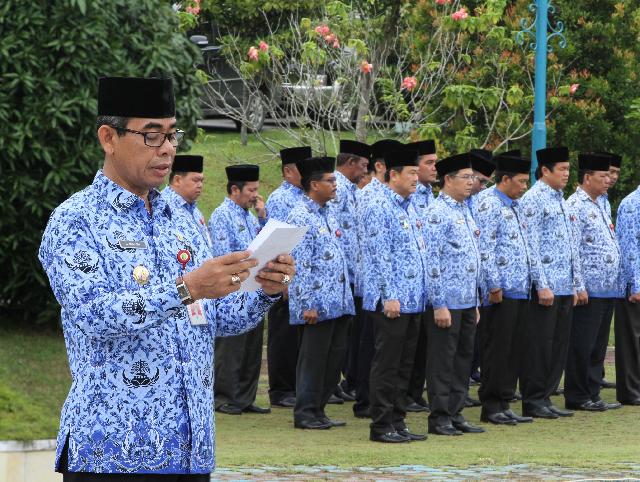 Pahami Butir-Butir Pancasila, Bupati Mursini Irup, Bacakan Pidato Presiden Joko Widodo