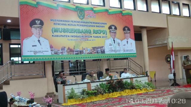Gubernur Riau Buka Musrenbang RKPD Inhil