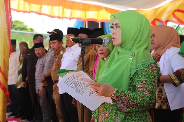 Ketua PC Muslimat NU Inhil Lantik Pengurus Anak Cabang Dan Ranting Kecamatan Batang Tuaka Periode 20
