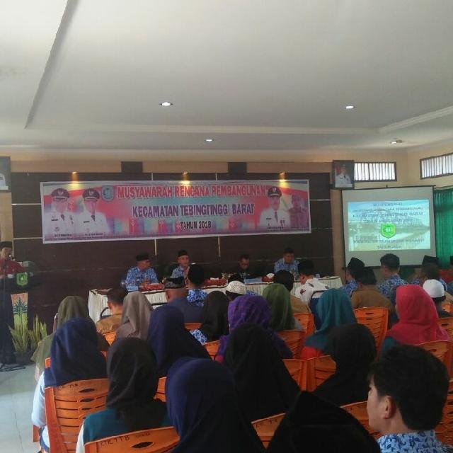 Ketua DPRD Dampingi Wakil Bupati Meranti Buka Musrenbang Kecamatan Tebing Tinggi Barat