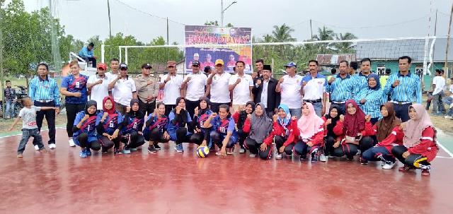 M. Thartib DPRD Meranti Berpartisipasi Menyelegarakan Open Turnamen Voly Ball Desa Melai