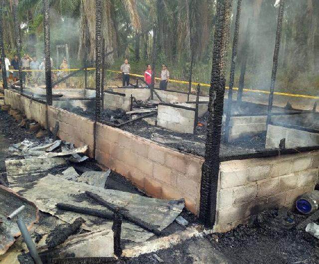 Kebakaran Hebat di Bagansinembah, 3 Orang Keluarga Paiman Tewas Terpanggang