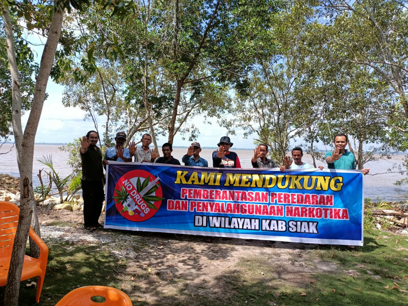Kelompok Nelayan Siak Bersama Intelkam Polda Riau,Berantas Peredaran Narkoba