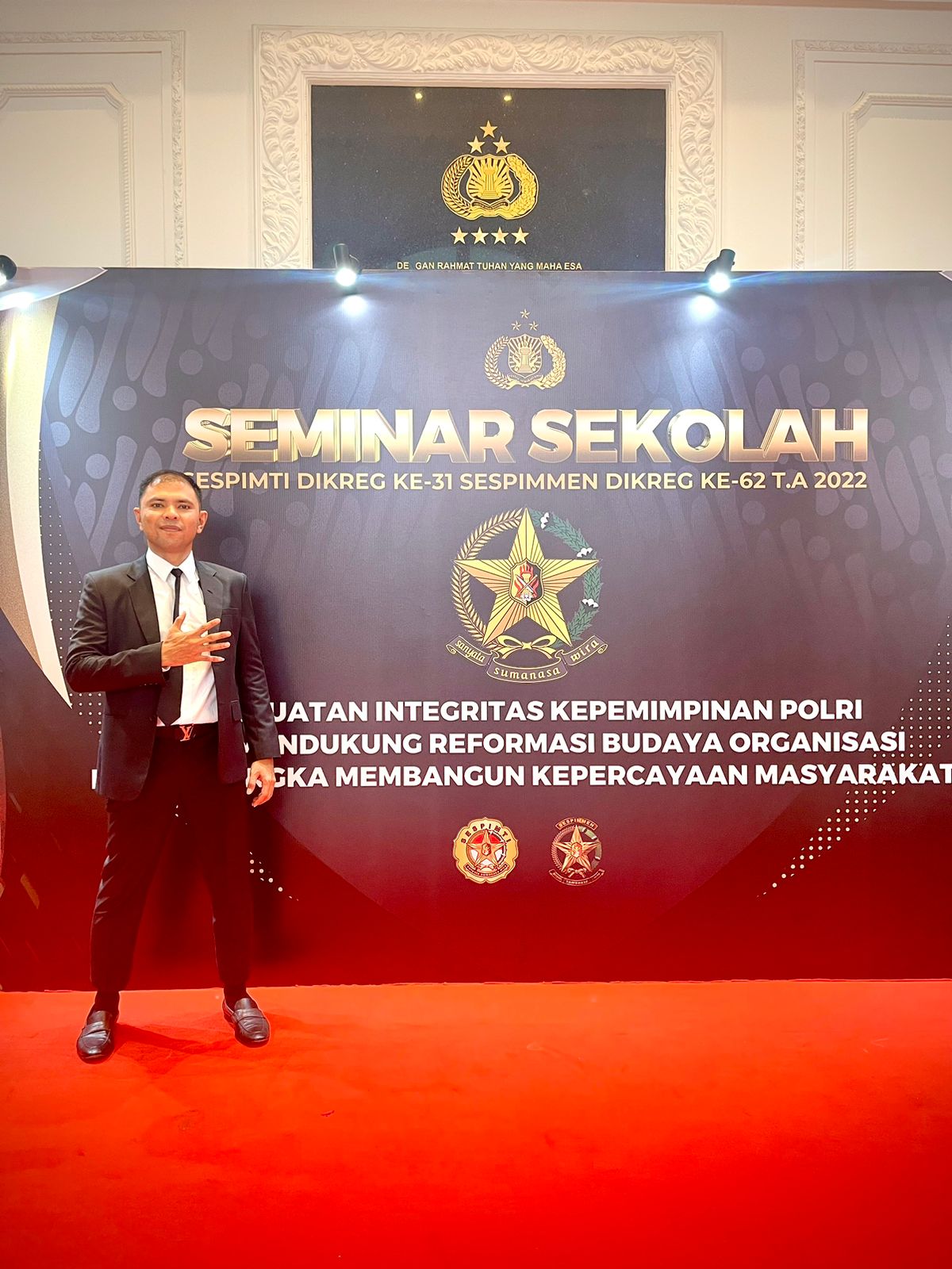 Dibuka Wakil Presiden RI,Kompol Zulfa Renaldo Ikuti Seminar Sespimti Direg ke 31 di Jakarta