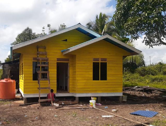 Kapolres Meranti : Rumah Warga Desa Mekong Sudah Cantik Dan Secepatnya Diserahkan