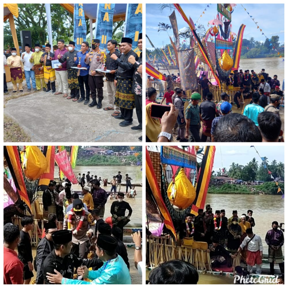 Aman dan Kondusif, Polres Kuansing Bersinergi Bersama Unsur Terkait Melakukan Pengamanan Festival Budaya di Kuantan Mudik
