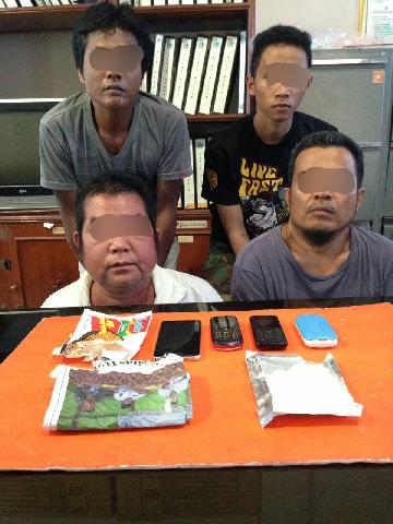Empat Pengedar Narkoba Lintas Provinsi Diciduk Polisi di Tembilahan