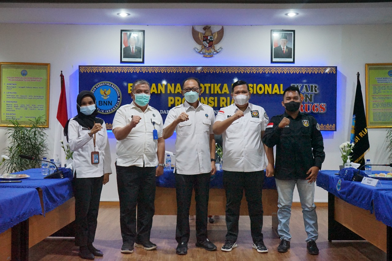 Sahabat Polisi Indonesia Riau Sambangi BNNP, Bahas Terkait Peredaran Narkoba