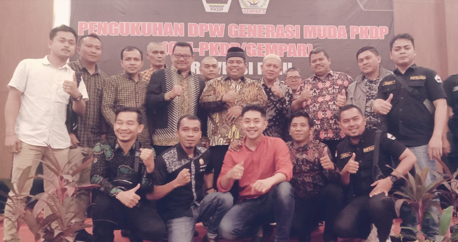 Ketua DPC PKDP INHU  Yumasril Awang Menghadiri Pengukuhan  DPW GM-PKDP Gempar  Riau Periode 2022-2027